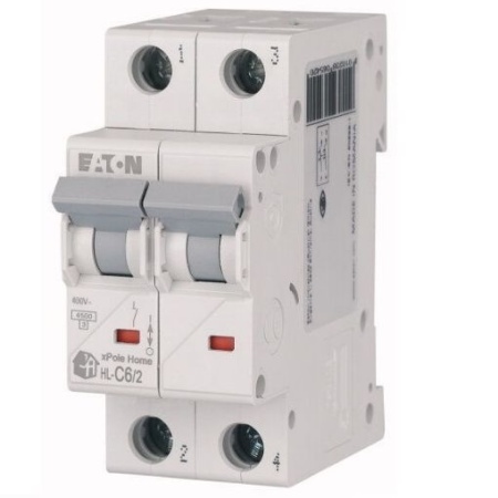 Intrerupator automat modular 2P in 2M 6A 4,5kA clasa C Eaton