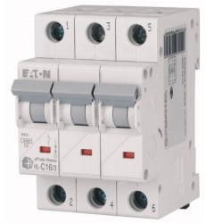 Intrerupator automat modular 3P 16A 4,5kA clasa C Eaton