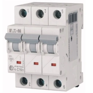 Intrerupator automat modular 3P 16A 4,5kA clasa C Eaton