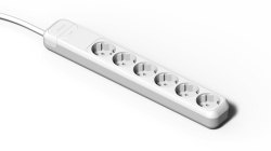 Prelungitor 6 prize schuko 230V 16A cablu 3X1,5mmp 1,5m