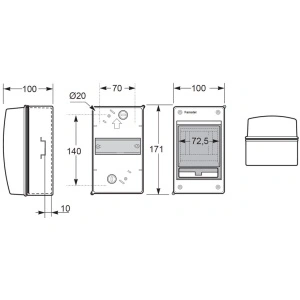 Tablou electric Acqua 2-4M IP65 Famatel - Img 2