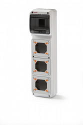 Tablou electric AcquaCOMBI 6M cu loc de prize extra predecupata IP65 Famatel