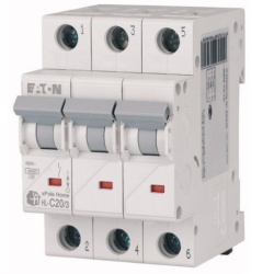 Intrerupator automat modular 3P 20A 4,5kA clasa C Eaton