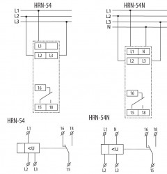 Releu de monitorizare tensiune 400V- HRN-54 Eti