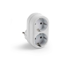 Adaptor 2 prize schuko 16A 230V IP20 Famatel
