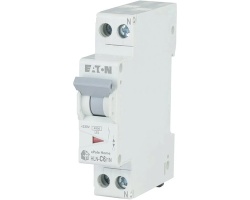 Intrerupator automat intr-un singur modul 1P+N 6A 4,5kA clasa C Eaton