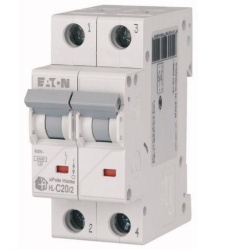 Intrerupator automat modular 2P 20A 4,5kA clasa C Eaton