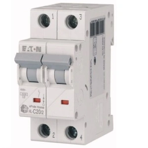 Intrerupator automat modular 2P 20A 4,5kA clasa C Eaton