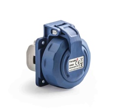 Priza monofazata schuko 230V 16A IP68 ST flansa 55x55mm Famatel