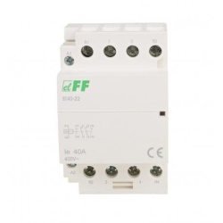 Contactor pe sina 40A 2NO+2NC, bobina 230V F@F