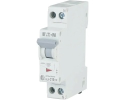 Intrerupator automat intr-un singur modul 1P+N 10A 4,5kA clasa C Eaton
