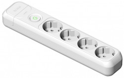 Capat prelungitor 4 prize schuko 230V 16A Famatel cu intrerupator luminos