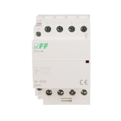 Contactor pe sina 63A 4NO, bobina 230V F@F