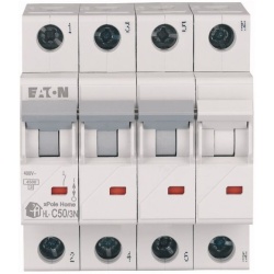 Intrerupator automat modular 3P+N 50A 4,5kA clasa C Eaton