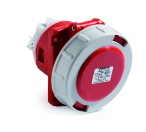 Priza industriala trifazata 400V 5P 63A 6h incastrata IP67 Famatel