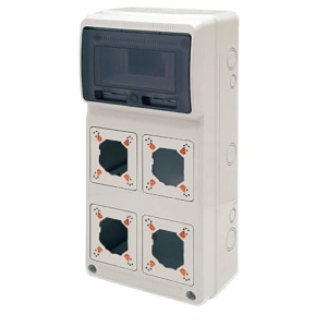 Tablou electric AcquaCOMBI 8M cu loc de prize predecupate IP65 Famatel
