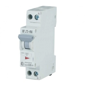Intrerupator automat intr-un singur modul 1P+N 20A 4,5kA clasa C Eaton