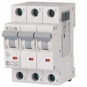 Intrerupator automat modular 3P 50A 4,5kA clasa C Eaton