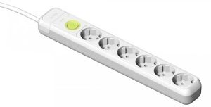 Prelungitor 6 prize schuko 230V 16A cablu 3X1,5mmp 3m cu intrerupator luminos Famatel