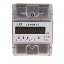 Contor modular trifazat digital masura indirecta energie activa F&F