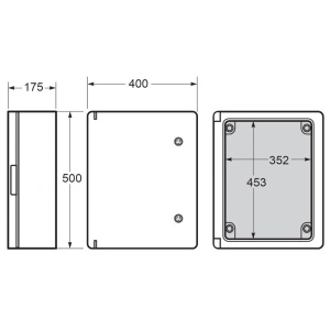 Tablou electric Magna 400x500x175mm IP65 Famatel - Img 2