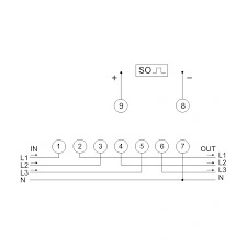 Contor modular trifazat digital 120A Orno - Img 2