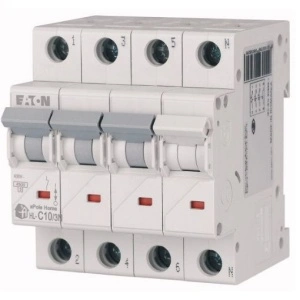 Intrerupator automat modular 3P+N 10A 4,5kA clasa C Eaton
