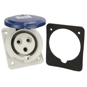 Priza industriala monofazata 230V 3P 16A 6h incastrata IP54 Famatel - Img 2