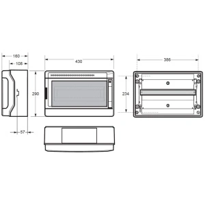 Tablou electric AcquaPlus 18M IP65 Famatel - Img 3