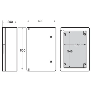 Tablou electric Magna 400x600x200mm IP65 Famatel - Img 2