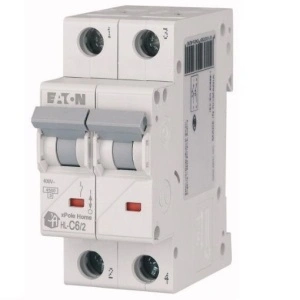 Intrerupator automat modular 2P in 2M 6A 4,5kA clasa C Eaton