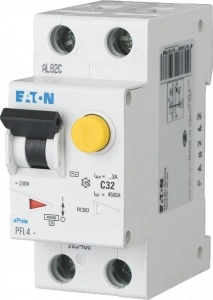 RCBO Intrerupator automat/ diferential combinat 1P+N 40A/30mA 6kA clasa C Eaton