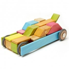 Set 42 piese din lemn magnetic, Tegu Tints - Img 4