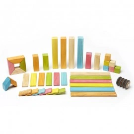 Set 42 piese din lemn magnetic, Tegu Tints - Img 5