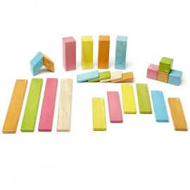 Set 24 piese din lemn magnetic, Tegu Tints - Img 4