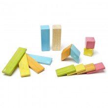 Set 14 piese din lemn magnetic, Tegu Tints