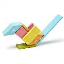 Set 14 piese din lemn magnetic, Tegu Tints