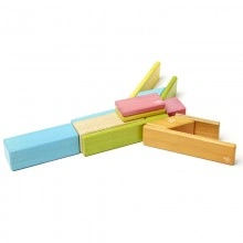 Set 14 piese din lemn magnetic, Tegu Tints - Img 5