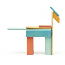 Set 24 piese din lemn magnetic, Tegu Sunset