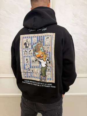 Мъжки суитшърт в черно Vincent