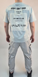 Мъжка тениска ADOPT DON'T SHOP - Img 2