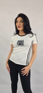 Дамска бяла тениска - Img 2