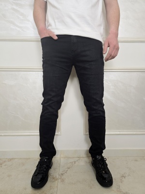 Мъжки slim fit дънки в черно Electra
