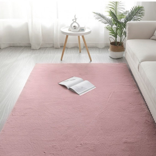 Covor Pufos,Rabbit, SOFTLINE, ROZ ,Living, Dining room, Sufragerie, Dormitor, Hol