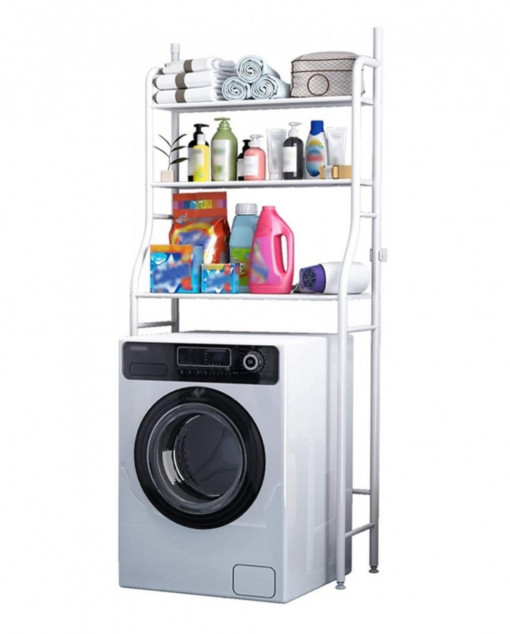 Raft Depozitare/ Organizator Pentru Baie, 3 Polite Rezistent La Greutate HOMTW-106
