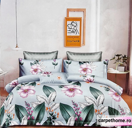 Set Lenjerie Pat Finet,Fin,Calitate,2 Persoane,6 Piese ,HOMC-6114