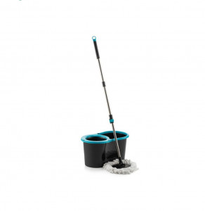 Galeata pentru curatenie GRUNBERG mop rotativ ( fond negru cu rama bleo) HOMTGRB-3083 - Img 3