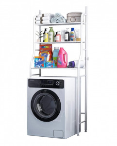 Raft Depozitare/ Organizator Pentru Baie, 3 Polite Rezistent La Greutate HOMTW-106 - Img 1
