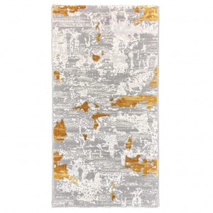 Covor Modern,Antik,Elegant,Living,Dormitor,Sufragerie,Gri/GOLD - Img 2