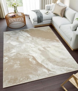 Covor/Modern/PIERRE/Anemon/Living,Dining room,Sufragerie, Dormitor, Bej/Crem